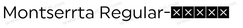 Montserrta Regular字体转换